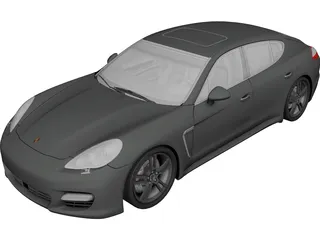 Porsche Panamera Turbo S (2012) 3D Model