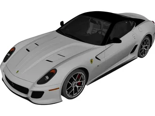 Ferrari 599 GTO (2011) 3D Model