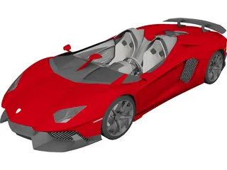 Lamborghini Aventador J 3D Model