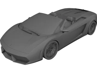 Lamborghini Gallardo LP560-4 Spyder (2011) 3D Model