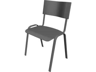 Classroom Chair 3D Model