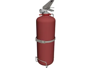 Fire Extinguisher CAD 3D Model