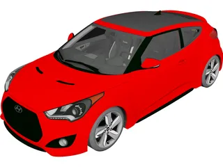 Hyundai Veloster Turbo (2013) 3D Model