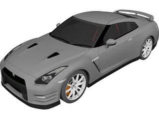 Nissan GT-R (2012) 3D Model 3D Preview