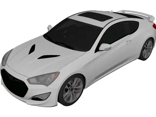 Hyundai Genesis Coupe (2013) 3D Model