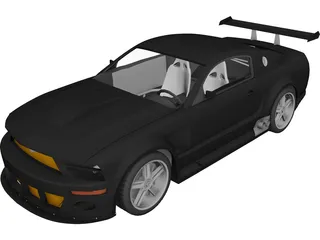 Ford Mustang GTR 3D Model