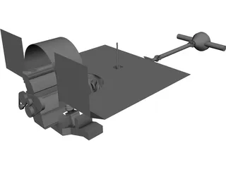 Chevrolet Van W124 300D Engine CAD 3D Model