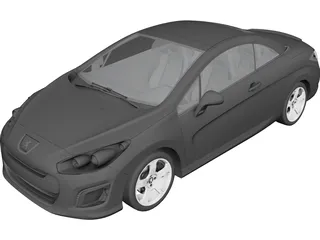 Peugeot 308 CC (2012) 3D Model