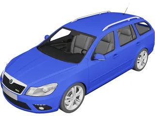 Skoda Octavia RS Combi (2010) 3D Model