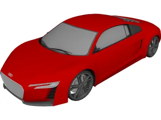 Audi e-tron Concept (2009) 3D Model