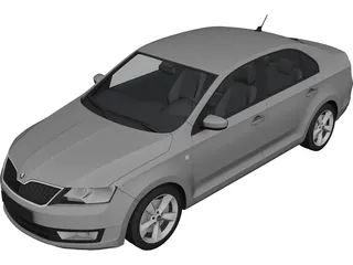 Skoda Rapid 3D Model (2013) - 3DCADBrowser