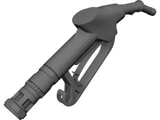Refuelling Nozzle Gas CAD 3D Model
