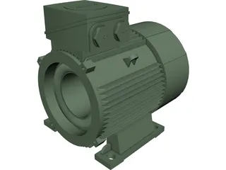 Siemens Electric Motor 3D Model