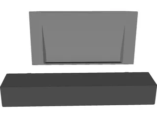 TV Wall 3D Model