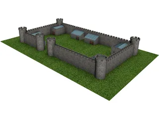 Castle 3D Model 3D Preview