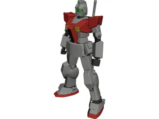 Gundam RGM-79 GM 3D Model 3D Preview