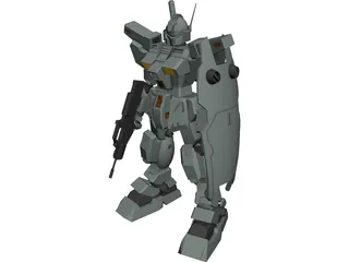 Gundam RGM-79N GM Custom 3D Model