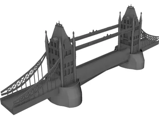 London Tower Bridge 3D Model