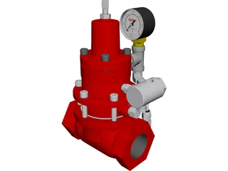 Kimray Pressure Regulator CAD 3D Model