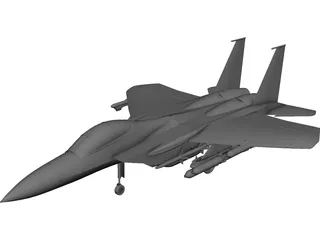 McDonnell Douglas F-15A CAD 3D Model