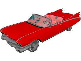 Cadillac Eldorado Biarritz Convertible (1959) 3D Model