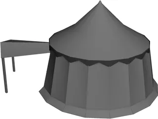 Roman Big Tent 3D Model