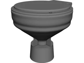 Electric Toilet 3D Model