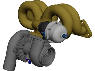 Turbocharger 3D Model