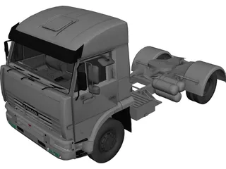 Kamaz 6460 Truck 3D Model