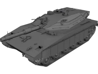 Merkava Tank 3D Model 3D Preview