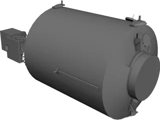 ISS Columbus module 3D Model