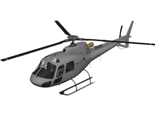 Eurocopter AS-350 3D Model