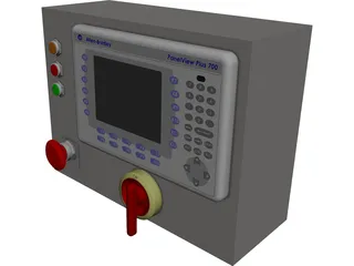 Allen-Bradley PanelView Plus 700 Tester 3D Model