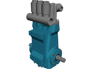 CAT 2510 High Pressure Pump CAD 3D Model