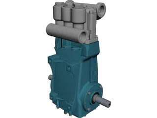 CAT 3520 High Pressure Pump CAD 3D Model