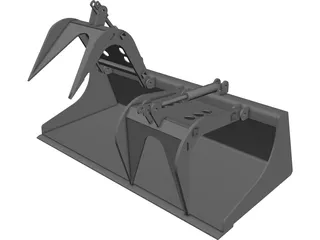 Grapple Bucket CAD 3D Model
