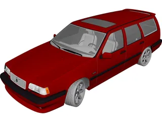 Volvo 850 R (1997) 3D Model 3D Preview