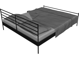 Bed Double 3D Model