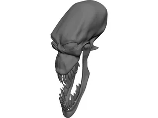 Monster Skull 3D Model 3D Preview