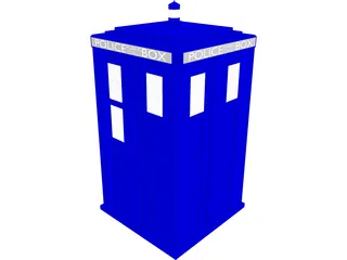 Doctor Who Tardis Exterior 3D Model