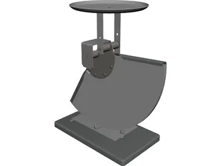Mechanical Postal Scale CAD 3D Model