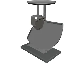 Mechanical Postal Scale 3D Model