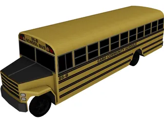 School Bus 3D Model