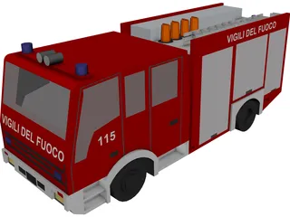 Iveco Firetruck 3D Model