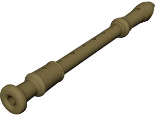 Flute 3D Model