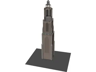 Onze Lieve Tower 3D Model