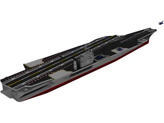 USS CVN-68 Nimitz 3D Model