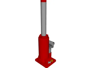 Hydraulic Jack CAD 3D Model