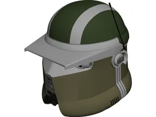 Star Wars AT-TE Gunner Helmet 3D Model 3D Preview