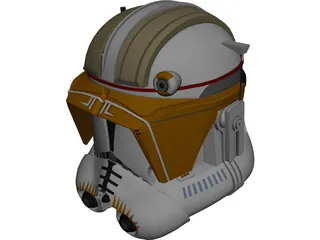 Commander Cody Helmet 3D Model
